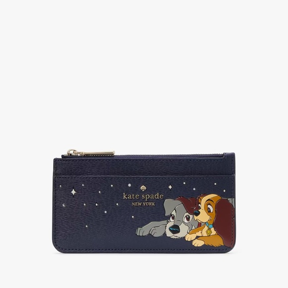 Kate Spade Disney X Kate Spade Lady And The Tramp Large Card Holder KH620 NWT - Picture 4 of 6